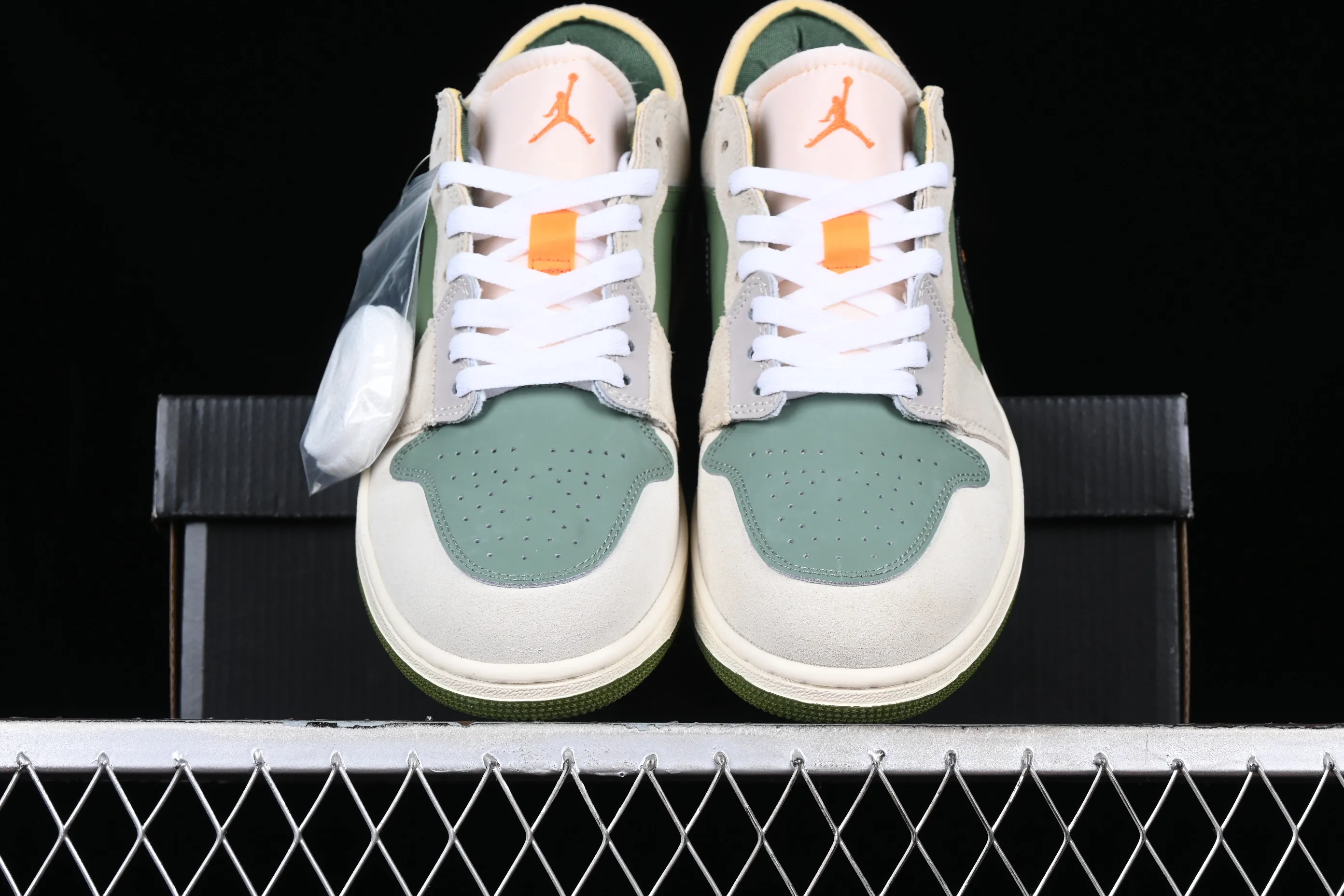 All categories Air Jordan Jordan series basketball shoes Air Jordan 1 Low Z version Air Jordan 1 Low OG EX "Tech Grey" AJ1 Joe 1 gray green retro culture and leisure sports sneakers FD6819-300